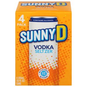 Sunny D Vodka Hard Seltzer 4 pk / 12 fl oz