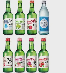 JINRO OR SOJU  All flavors 375ml