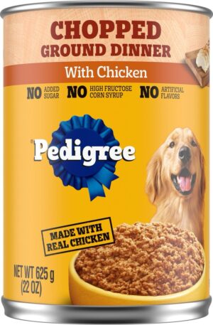 Chopped Ground Dinner with Chicken Pedigree