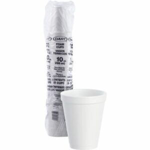 25 Foam Cups 10 oz 296Ml