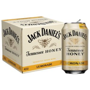 Jack Daniel's Tennessee Whiskey, Honey & Lemonade Cocktail - 4pk/355ml Cans