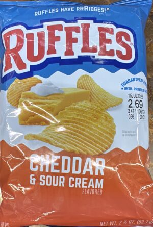 Ruffles Cheddar&sour cream 2 1/4oz