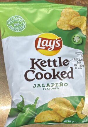Lays kettle cooked jalapeno 2.1/2oz