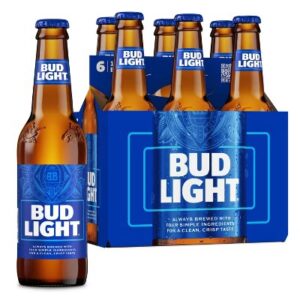 Bud light 6 pk btls