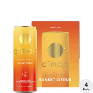 Ciroc Vodka Spritz Sunset Citrus 4 Pack 355ML