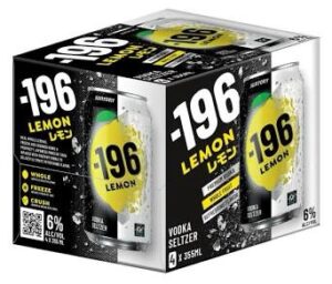196 Lemon Vodka Seltzer 4Pack 355 ML