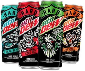 Hard MTN DEW 12 pack all flavors 12 oz cans