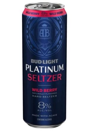 Bud light Platinum seltzer wild berry 25oz can