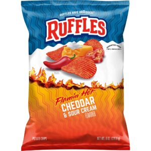Ruffles flaming hot cheddar