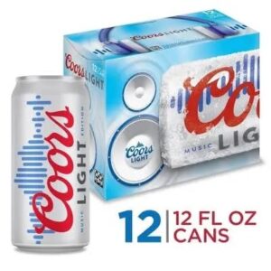 Coors Light American Style Light Lager Beer 4.2% ABV Cans - 12-12 Fl. Oz.