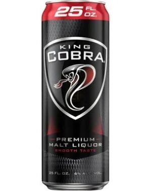 King cobra premium malt liquor 25 FL.OZ. Can