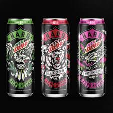 Hard MTN Dew two different flavours 24oz in cans