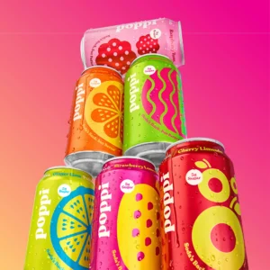 POPPI SPARKLING PREBIOTIC SODA 120Z ALL FLAVORS