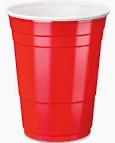 Red party cups 16 oz  (12 count)