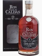 RON VIEJO DE CALDAS 8 YEARS CARTA DE ORO 750ML