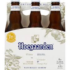 HOEGAARDEN BELGIAN WHITE 6 PACK BOTTLES