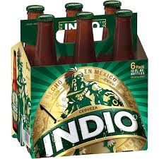 INDIO BEER 6 PACK BOTTLES