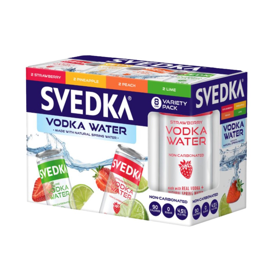SVEDKA VODKA Water 8 PACK